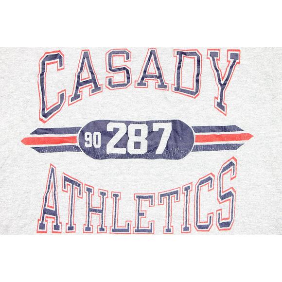 80s 90s Vintage Casady Athletics Champion T Shirt Tee L - Picture 2 of 5